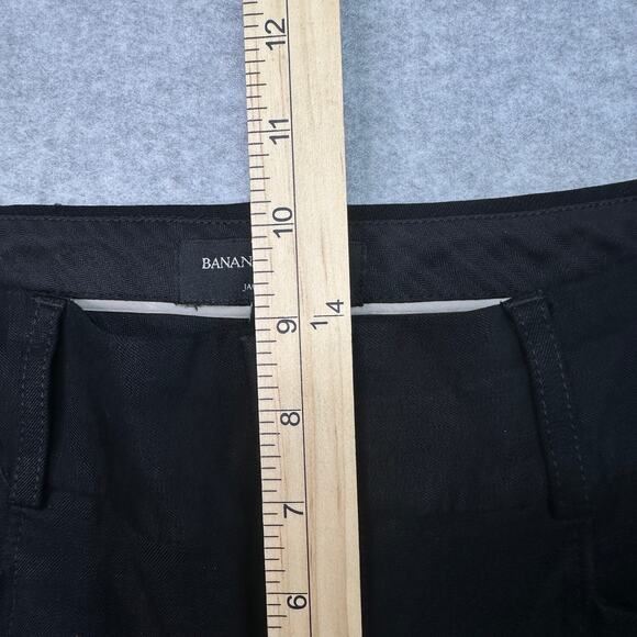 Banana Republic Pants WMNS 2 Mid-Rise Jackson Fit Black Slim Ankle Vented Hem - Picture 10 of 12